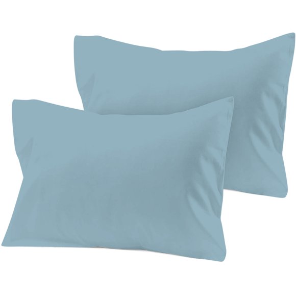 Ensemble de 2 Taies d'Oreiller de Voyage en Coton, Taie d'Oreiller pour Tout-Petit à Fermeture Éclair, 800 Fils, 100 % Coton Biologique, Lot de 2 Taies d'Oreiller Format Voyage, Housses d'Oreiller