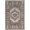 thumbnail image 1 of Vintage Serape Beige & Blue 2' x 3' Accent Rug, 1 of 3