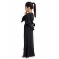 thumbnail image 3 of Hiiyo Big Girls Long Sleeve V-Neck Kaftan Maxi Dress Abaya Robe, 3 of 5