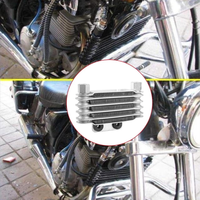 Engine Oil Life Accessory Oil 5 Row Universal Engine Oil Cooler Cooling Radiator Replacement for ...