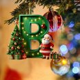 thumbnail image 4 of LSLJS 26 Letters Christmas Tree Decoration Pendant Christmas Tree Ornaments Personalized DIY Christmas Ornaments Christmas Decorations Xmas Tree Hanging Decor Christmas Ornaments, 4 of 4