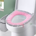 thumbnail image 4 of Oefntac jusqu'à 40 % de Réduction Housse de Siège de Toilette Cadeaux Automne et Hiver Lavable Peluches Bicolores avec Poignée, 4 of 5