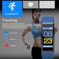 thumbnail image 2 of DEBGFS Fitness Tracker  Activity Tracker with Heart Rate Monitor  IP67 Waterproof Pedometer Watch with Sleep Monitor  Step Calorie Counter  Smart Bracelet for Women and Men,blue, 2 of 11