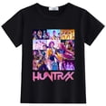 thumbnail image 2 of T-shirt K-pop pour Filles Mignon Dessin Animé Graphique Tendance Drôle T-Shirts Hauts Roses Enfants Manches Courtes Col Rond, 2 of 3