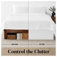 thumbnail image 3 of Swift Home Premium Bed Skirt 14-Inch Tailored Drop, 1 Pack, Twin, 3 of 5