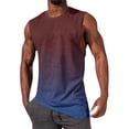 thumbnail image 1 of NTACZA Men Tank Tops Sleeveless Athletic Basic Shirt Gradient Crew Neck Sports T-Shirts for Men L, 1 of 5