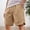 Khaki, variant on Summer Casual Shorts for Men Lightweight Breathable Stretchy Athletic Elastic Waist Comfortable Outdoor Wear for Everyday Casual Use