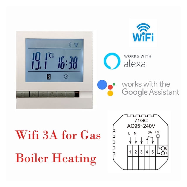Wifi Thermostat Remote Controller Tuya Smart Home Intelligent Room Temperature Smart Thermostat Home ,Easy to Install