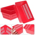 thumbnail image 3 of HLONK Panier de Rangement en Plastique pour Pièces de Monnaie Panier de Bureau Décoratif Boîte de Rangement pour Objets Divers (Rouge), 3 of 6
