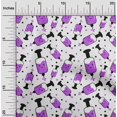 thumbnail image 2 of oneOone Rayon Purple Fabric Medical Virus Sewing Craft Projects Fabric Prints by Yard 56 Inch Wide, 2 of 4