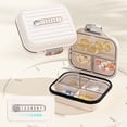 thumbnail image 3 of FHBVT Organisateur de Médicaments Portable Sécuritaire 7 Jours 3 Repas par Jour Boîte de Rappel de Pilules Compacte Mini Format Bonbon pour Voyage Usage Quotidien Personnes Âgées Gestion des Médicaments Petit Distributeur de Pilules Boîte de Rangement, 3 of 4