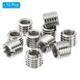 thumbnail image 3 of Unique Bargains Adaptateurs Filetage Manchon Réducteur Écrou 10pcs M14x2 Mâle à M10x1.5 Femelle Réparation Insert Écrou 15mm, 3 of 7