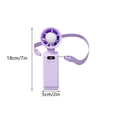 thumbnail image 4 of weibbin Portable Handheld Fan with Fully Transparent Body Colorful LED Lanyard 3 Wind Speeds Night Light USB Rechargeable for Travel Beach, 4 of 5