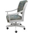 thumbnail image 3 of Pemberly Row Caster Solid Wood Dining Chair in Poet Sky Blue on White, 3 of 4