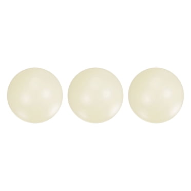 Unique Bargains 3 Pcs Pompon Nylon Billes en Plastique Pleines 15mm G3 Roulement de Précision Bille