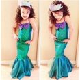 thumbnail image 1 of Kids Ariel Little Mermaid Set Girl Princess Fancy Dress Party Cosplay Costume, 1 of 5