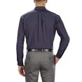 thumbnail image 3 of Van Heusen Mens Long Sleeve Oxford Shirt, 2XL, Navy, 3 of 5