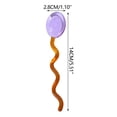 thumbnail image 1 of Iced Coffee Glass Cup, Colorful Transparent Glass Coffee and Dessert Spoons with Arched Wave Handles, 1 of 7