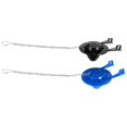 thumbnail image 1 of 2 Pieces Toilet Flapper Replacements 2 Inch Toilet Flapper Stopper Water Saving Flappers with 2 Pieces Toilet Chains,2 x Toilet flappers 2 x Toilet handle chains,Blue & Black, 1 of 8