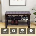 thumbnail image 4 of Costway Banc Étagère à Chaussures en Bambou à 3 Niveaux, Rangement Organisateur pour Entrée et Maison, 4 of 10