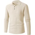 thumbnail image 1 of Men's Slim Fit Sweater, Long Sleeve Turn-Down Collar Knit Pullover, Casual Basic Wear For Fall And Winter, 1 of 9