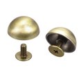 thumbnail image 1 of Unique Bargains Rivets à Vis 15x7.5mm Tête Ronde Creuse Clous en Cuir Ton Bronze Lot de 20, 1 of 5