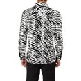 thumbnail image 4 of INSPIRE CHIC Men's Vintage Leopard Printed Button Down Long Sleeve Cotton Shirt, 4 of 5
