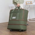 thumbnail image 2 of YOPTOP Foldable Travel Luggage Bag With Wheels  Large Storage Bag Backpack For Business Trip With Wheels  Large-Capacity Travel Bag With Wheels  Expandable Carry On Luggage Bag Portable M,Purple, 2 of 4