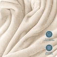 thumbnail image 5 of Bare Home Microplush Fleece Blanket - 300 GSM - Fuzzy Microfleece - Soft & Plush - Kid Size, Vanilla, 5 of 5