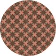 thumbnail image 1 of Ahgly Company Tapis Rond Lavable en Machine Intérieur Transitionnel Marron, 8 Pieds Rond, 1 of 7