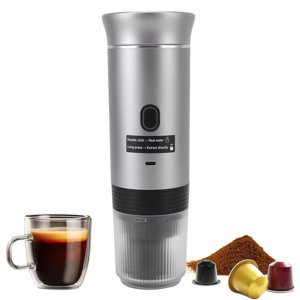 Machine à café de voyage, cafetière électrique portable 120ml Chauffage automatique pour la randonnée