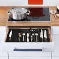 thumbnail image 4 of Dvkptbk Expandable Silverware Drawer Organizer Large Capacity Utensil Adjustable Utensil Organizer Cutlery Drawer Organizer for Forks Knives Multipurpose Kitc Silverware Organizer, 4 of 8