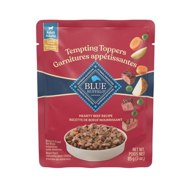 Blue Buffalo Garnitures Appétissantes Garniture de Nourriture Humide Naturelle pour Chiens, Repas au Boeuf 85g
