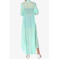 thumbnail image 2 of TheMogan Cardigan Long à Manches Longues en Maille pour Femmes Mi-Mollet Caftan Transparent, 2 of 6