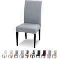 thumbnail image 1 of GHSDFBB Dining Chair Covers Set of 4 Stretch Chair Covers for Dining Room Washable Removable Dining Chair Protector Decoration Chair Slipcover for Kitchen Dining Room,Smoky Gray, 1 of 6