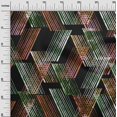 thumbnail image 3 of oneOone Rayon Multicolor Fabric Geometrical Lines Craft Projects Decor Fabric Printed By The Yard 56 Inch Wide, 3 of 4