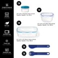 thumbnail image 2 of Starfrit LocknLock Easy Match 8-Piece Lunch Set, Plastic Food Containers with Lids and Accessories, 2 of 15