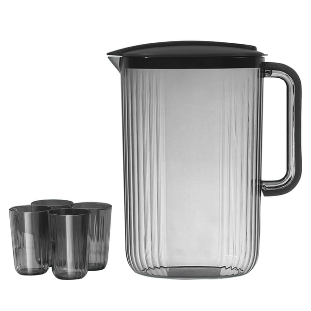 Wzzjkit Plastic Pitcher, Clear Water Pitcher with Lid, Fridge Jug, Shatterproof, Great for Iced Tea, Sangrias, Lemonade, Milk, Large Capacity Tea Pitcher