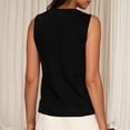 thumbnail image 4 of Timegard Débardeurs pour Femmes Sans Manches Couleur Unie Confortable Col Ras du Cou T-Shirt Basique Coupe Décontractée Chandails Été, 4 of 7