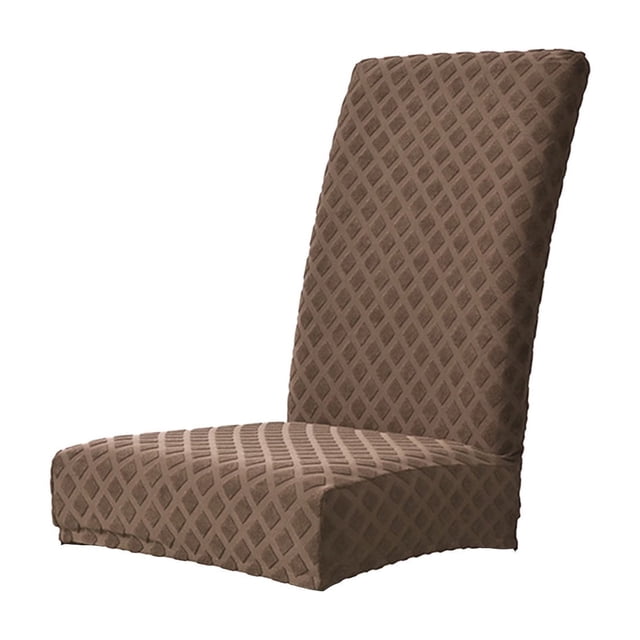 High Chair Cover,Diamond Plush Jacquard Elastic Polyester Chair Cover,All-in-One Full Coverage Dirt Proof Seat Covers for Dining Chairs,Blue