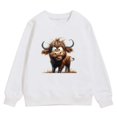thumbnail image 4 of Big Boys Chandail à Capuchon Couverture Portable pour Enfants Chandail à Capuchon Filles Automne et Hiver Mignon Imprimé Vache Col Rond Manches Longues Chandail en Molleton Décontracté Sans Capuche, 4 of 4