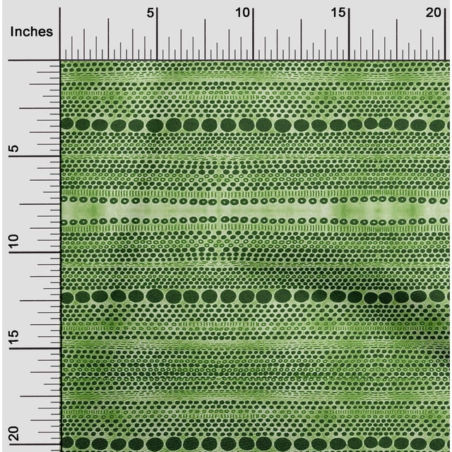 oneOone Cotton Cambric Green Fabric Block Craft Projects Decor Fabric Printed By The Yard 42 Inch Wide-FEE