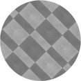 thumbnail image 1 of Ahgly Company Tapis Rond Lavable en Machine Intérieur Transitionnel Gris Foncé, 7 Pieds Rond, 1 of 7