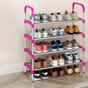 Dvkptbk Shoe Rack-multi-layer- Economical Entrance Assembly-multifunctional Plastic-4-layer Storage-wrought Iron Dormitory Storage Rack