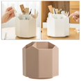 thumbnail image 1 of Multifunction Rotated Pen Holder 5 Slot Makeup Brush Desk Organizer - dark pink, 1 of 10