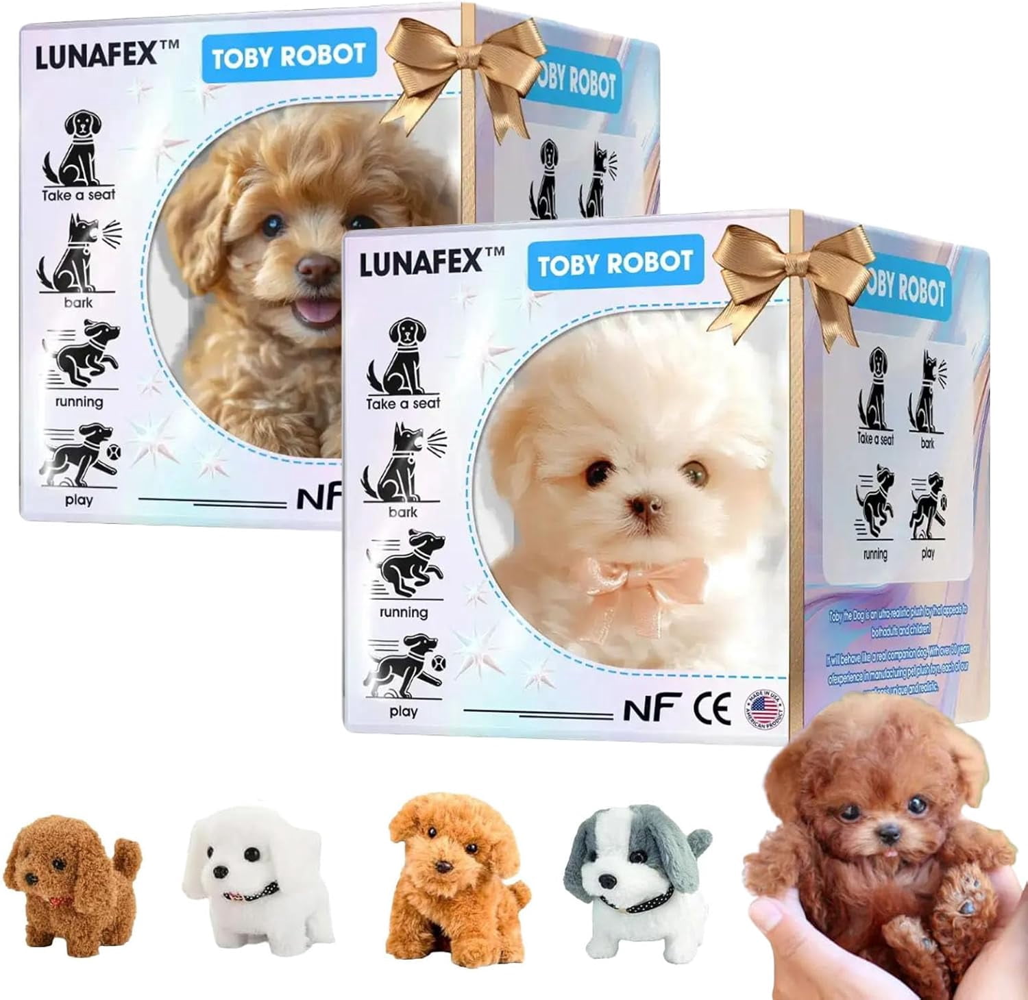 Nicoo - Mon chiot robot réaliste, nouveau chien robot Ai 2025, chiot robot qui agit comme un vrai chiot, marche, aboiement, remuant la queue (B Nicoo - Mon chiot robot réaliste, nouveau chien robot Ai 2025, chiot robot qui agit comme un vrai chiot, marche, aboiement, remuant la queue (B