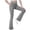 Grey, variant on Pitauce Girls Cross High Waisted Flare Leggings with Pockets, Bootcut Wide Leg Yoga Pants Kids Stretchy Dance Bell Bottoms Activewear