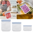 thumbnail image 2 of WMQPNNS Nouveau Sac de Rangement Alimentaire en Peva Tendance Réutilisable pour Réfrigérateur Légumes et Fruits Sac Ziplock Sac de Conservation au Froid Offres du Jour Liquidation, 2 of 9