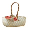 thumbnail image 1 of Ceramic Plant Pot Rattan Handheld Succulent Pots Planter For All Indoor Plants Flowers, 1 of 9