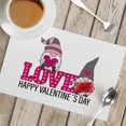 thumbnail image 2 of Felwors Napperon en Lin de la Saint-Valentin Napperon Isolant Napperon Tapis de Table Serviettes Ménagères, 2 of 4